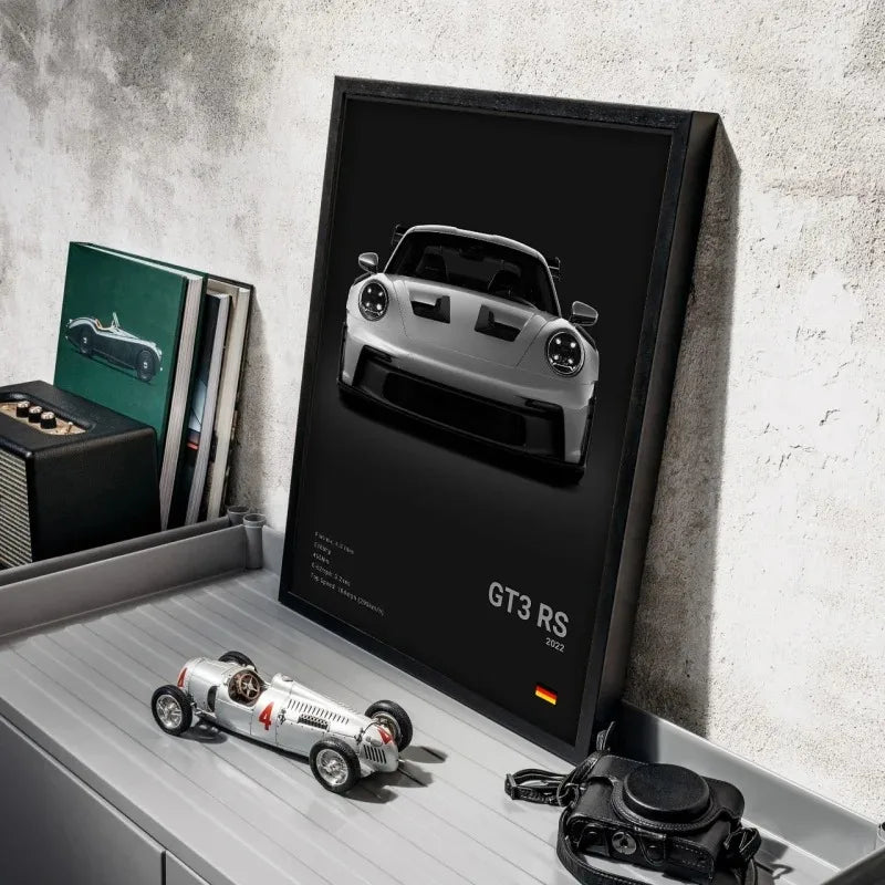 POSTER COCHE DEPORTIVO